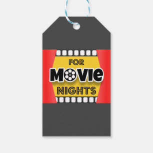 Étiquettes-cadeau Pour les soirées cinéma