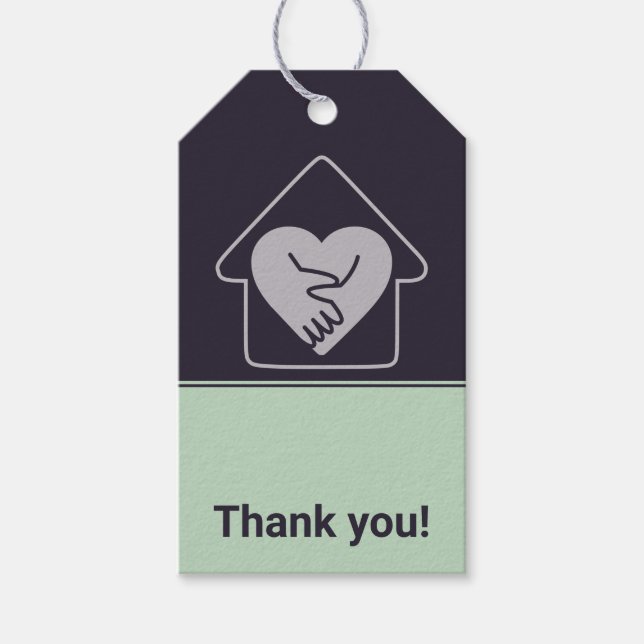 Étiquettes Cadeau pour Merci personnalisé de soins (Devant)