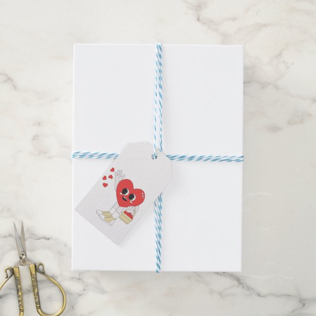 Étiquettes-cadeau Pour toujours : Saint Valentin (Avec de laficelle)