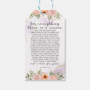 Étiquettes-cadeau Pour Tout Ce Qu'Il Y A, Ecclesiastes 3:1-8