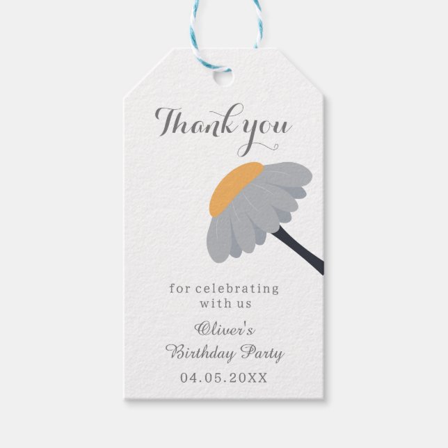 Étiquettes-cadeau Premier Anniversaire de fête Snail Rainbow Cute Me (Devant)