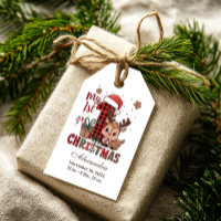 Premier Noël de renne à carreaux