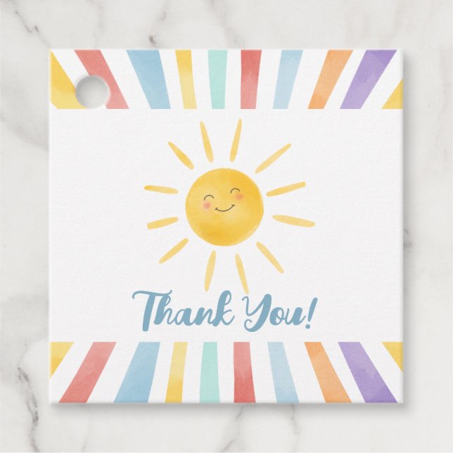 Étiquettes Cadeau Premier voyage autour du Merci du Soleil (Devant)