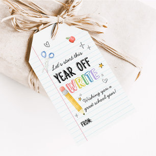 Étiquettes-cadeau Première journée Retour à l'école Favoriser Tags