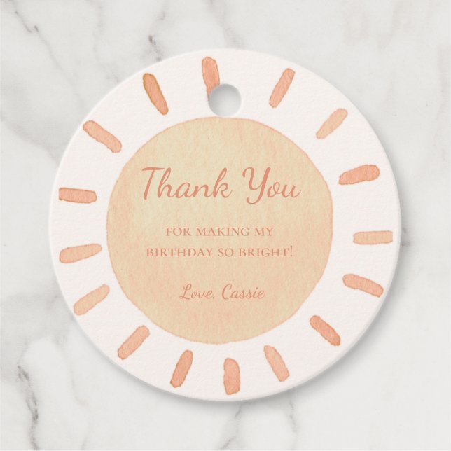 Étiquettes Cadeau Première Promenade Autour De La Fête Du Soleil Fav (Devant)