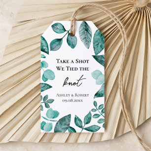 Étiquettes-cadeau Prenez un Shot Nous Nous Sommes Mariés Mariage Tea