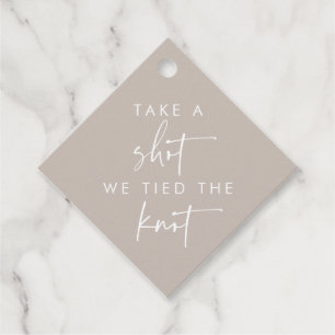 Étiquettes Cadeau Prenez Un Tir Nous Avons Lié Le Mariage De Taupe D