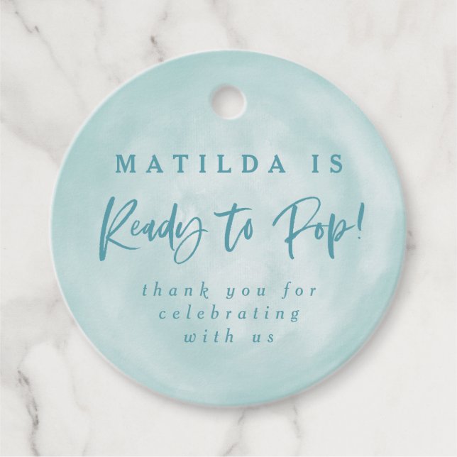 Étiquettes Cadeau Prêt à apparaître ! baby shower faveur merci (Devant)