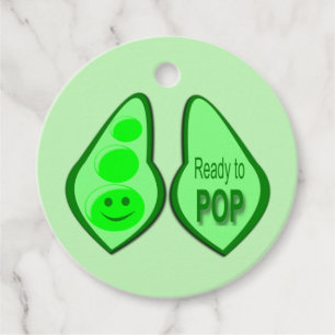 Étiquettes Cadeau Prêt à couper le Baby shower de pois verts