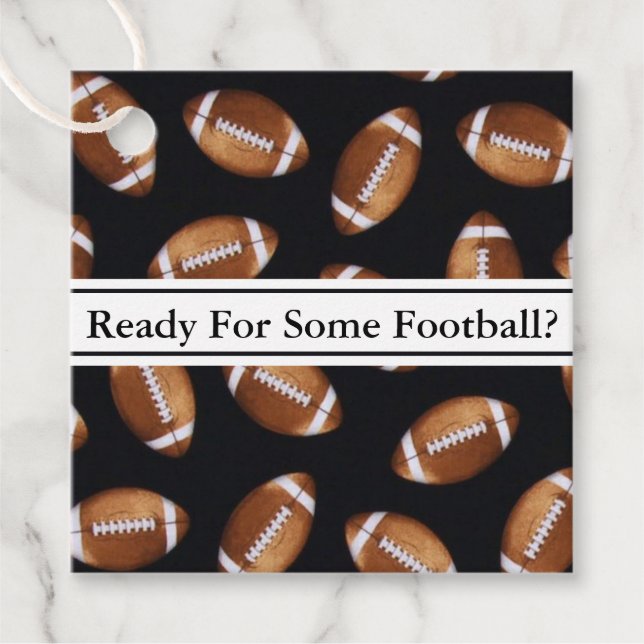 Étiquettes Cadeau Prêt Pour Le Football ? (Devant)