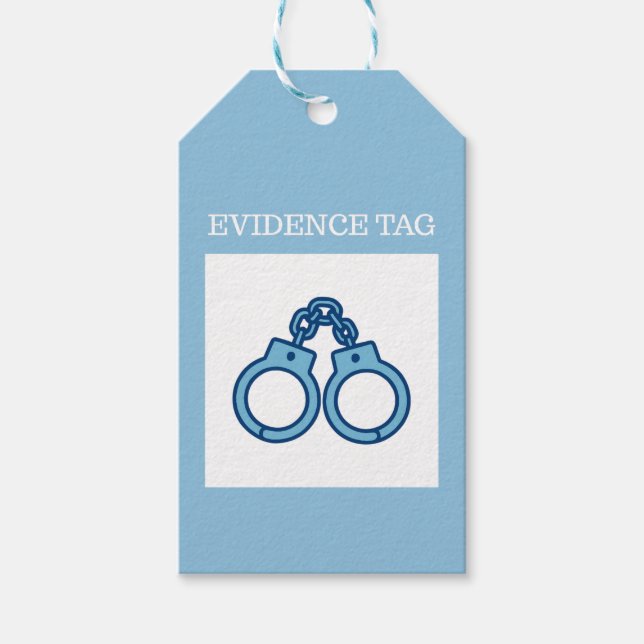 Étiquettes-cadeau Preuve de police  (Devant)