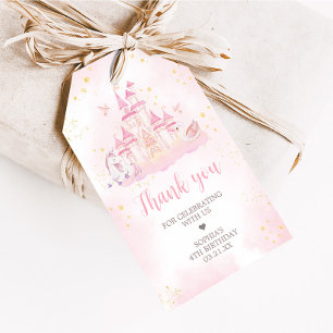 Étiquettes-cadeau Princess 4th Birthday Party Favoriser Tags