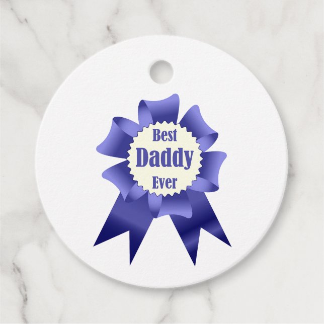 Étiquettes Cadeau Prix Best Daddy Ever pour le Père (Devant)