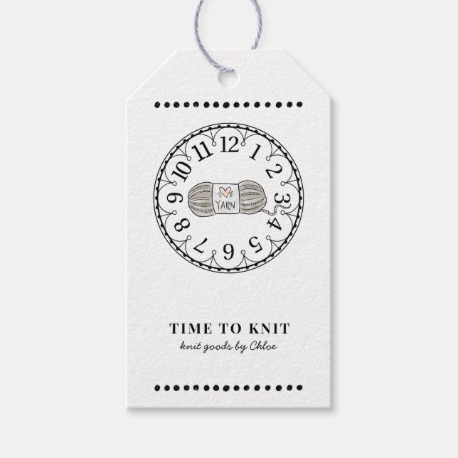 Étiquettes-cadeau Prix des marchandises Knit artisanal (Devant)