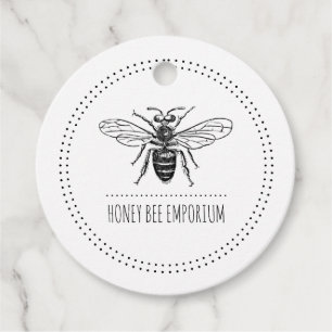 Étiquettes Cadeau Prix du logo Bee Circle