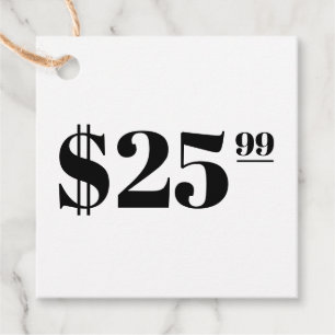 Étiquettes Cadeau Prix seulement Hang Blanc Hang Tag Vêtements