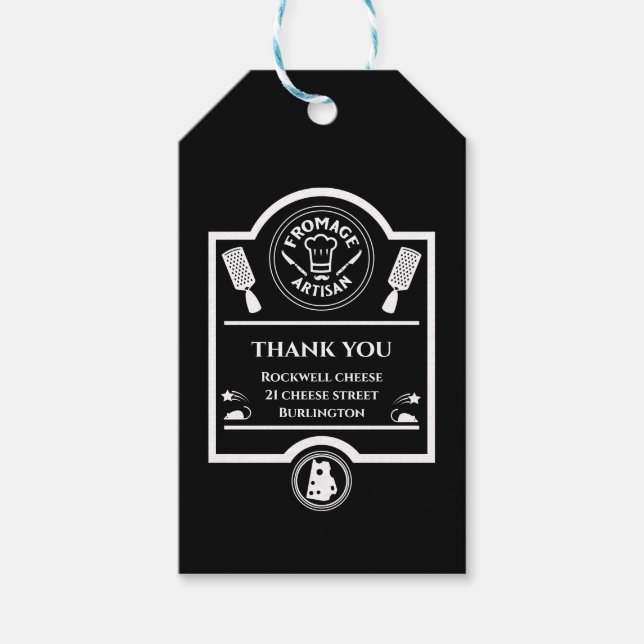 Étiquettes-cadeau Producteur de fromage (Devant)