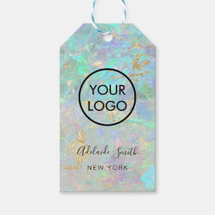 Étiquettes-cadeau produit boutique arrière - plan opal