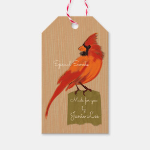 Étiquettes-cadeau Produits cardinaux rouges