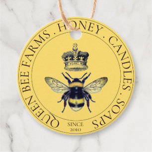 Étiquettes Cadeau Produits Golden Bee Honey