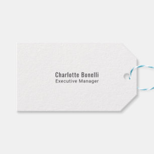 Étiquettes-cadeau Professionnel Minimaliste Moderne Simple