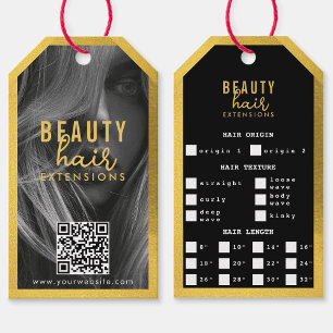 Étiquettes-cadeau Prolongations de cheveux Emballage Hang Tag Hair P