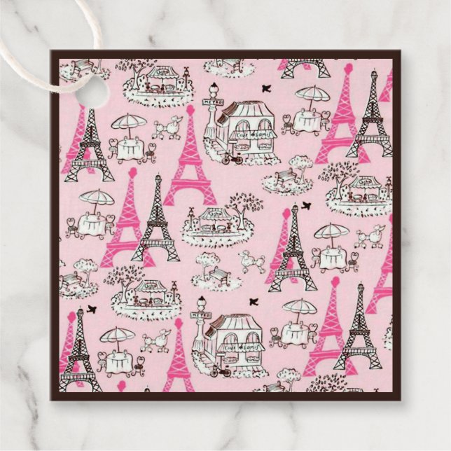 Étiquettes Cadeau Promenade de Paris (Devant)