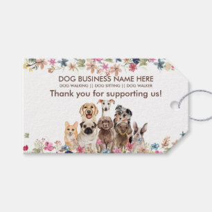 Étiquettes-cadeau Promeneur de chiens Petsitter vétérinaire Merci