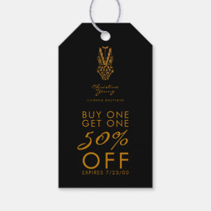 Étiquettes-cadeau Promotion Gold Lingerie Client