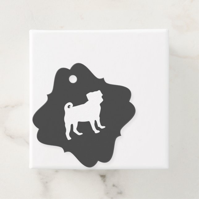 Étiquettes Cadeau Pug Dog Baby Shower Theme Puppy Gender Neutral (En situation)