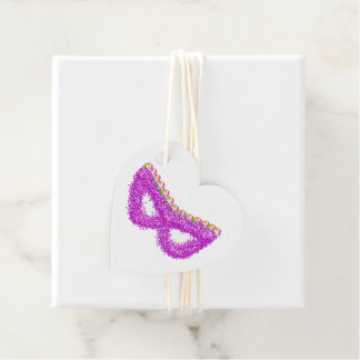 Étiquettes Cadeau Purim masque de la reine Esther en pierre précieus