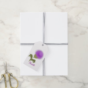 Étiquettes-cadeau Purple Scottish Thistle Personnalisé