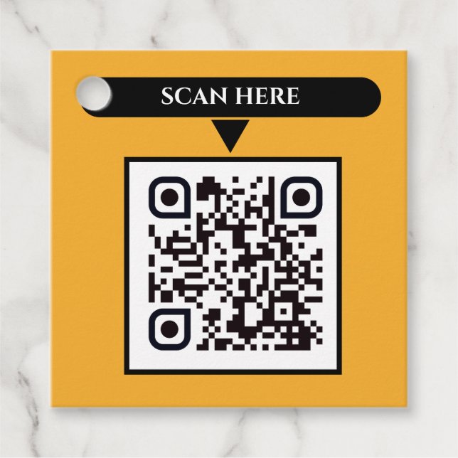 Étiquettes Cadeau QR Code métier (Devant)