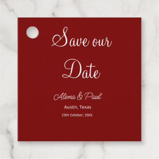 Étiquettes Cadeau QR Sauver notre date ajouter photonom nom date noi