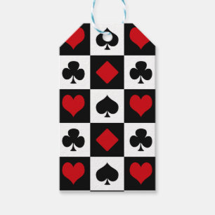Étiquettes-cadeau Quatre combinaisons de cartes