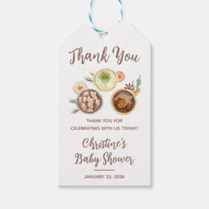 Étiquettes-cadeau Quelque chose de doux se prépare, Baby Shower au c