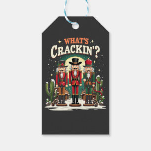 Étiquettes-cadeau Qu'est-ce qui craque Casse-Noisette Cactus de Noël