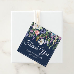 Étiquettes Cadeau Quinceañera Merci