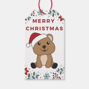 Étiquettes-cadeau Quokka Noël Neige Hiver Animaux Quokkas Cadeau