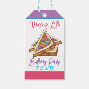 Étiquettes-cadeau Rainbow Birday Party Australian Fairy Pread Food
