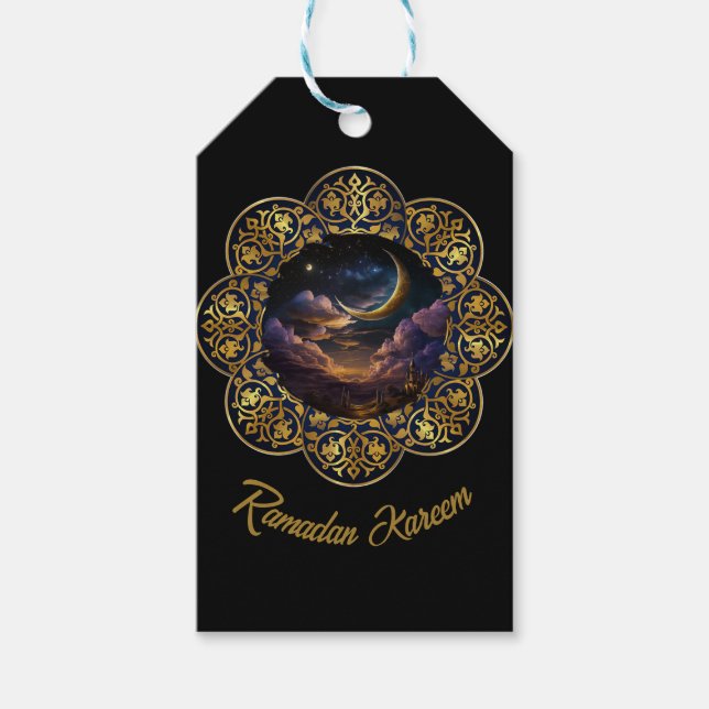 ÉTIQUETTES-CADEAU RAMADAN KAREEM MUBARAK 2026 (Devant)