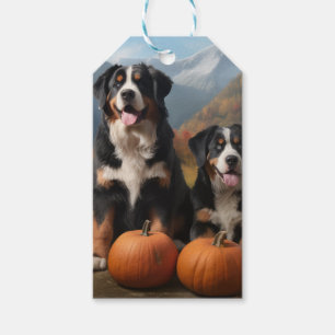 Étiquettes-cadeau Râpeur de montagne suisse automnal de pumpkin déli