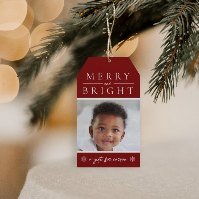 Étiquettes-cadeau Red Christmas Gift Tag (Créateur téléchargé)