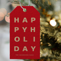 Red Happy Holiday moderne