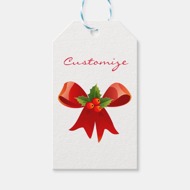 Étiquettes-cadeau Red Ribbon (Devant)