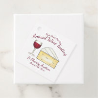 Red Wine Glass Brie Cheese Tasting Charity Event