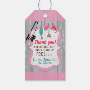 Étiquettes-cadeau Reel Excité Fishing Baby shower Party Favoriser Ta