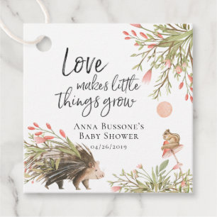 Étiquettes Cadeau Regardez-moi grandir   Balise Favoriser le Baby sh