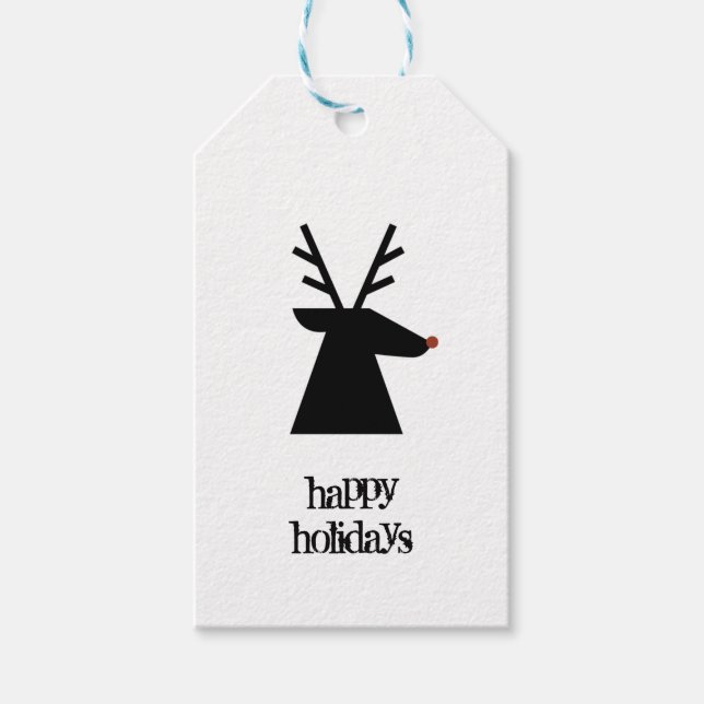 Étiquettes-cadeau Reinder de Noël (Devant)