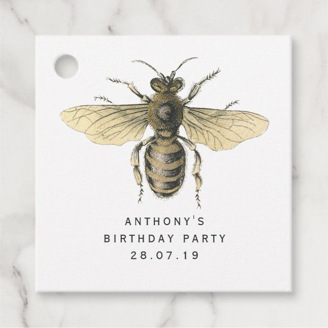 Étiquettes Cadeau Reine Abeille (Devant)